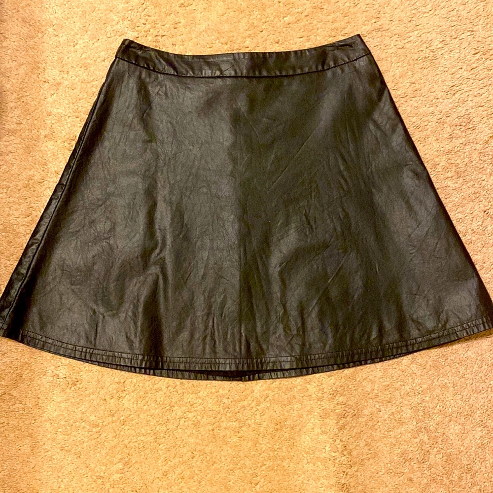 Loft faux leather skirt